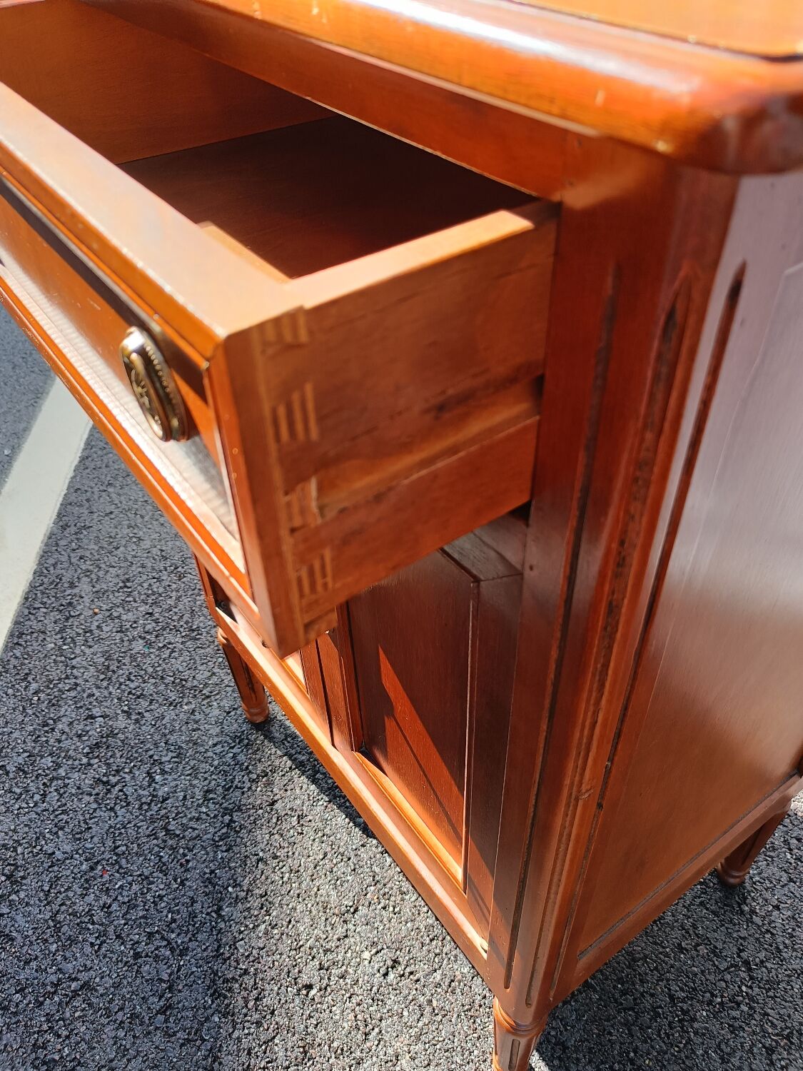 Old sideboard bedside Louis XVl style