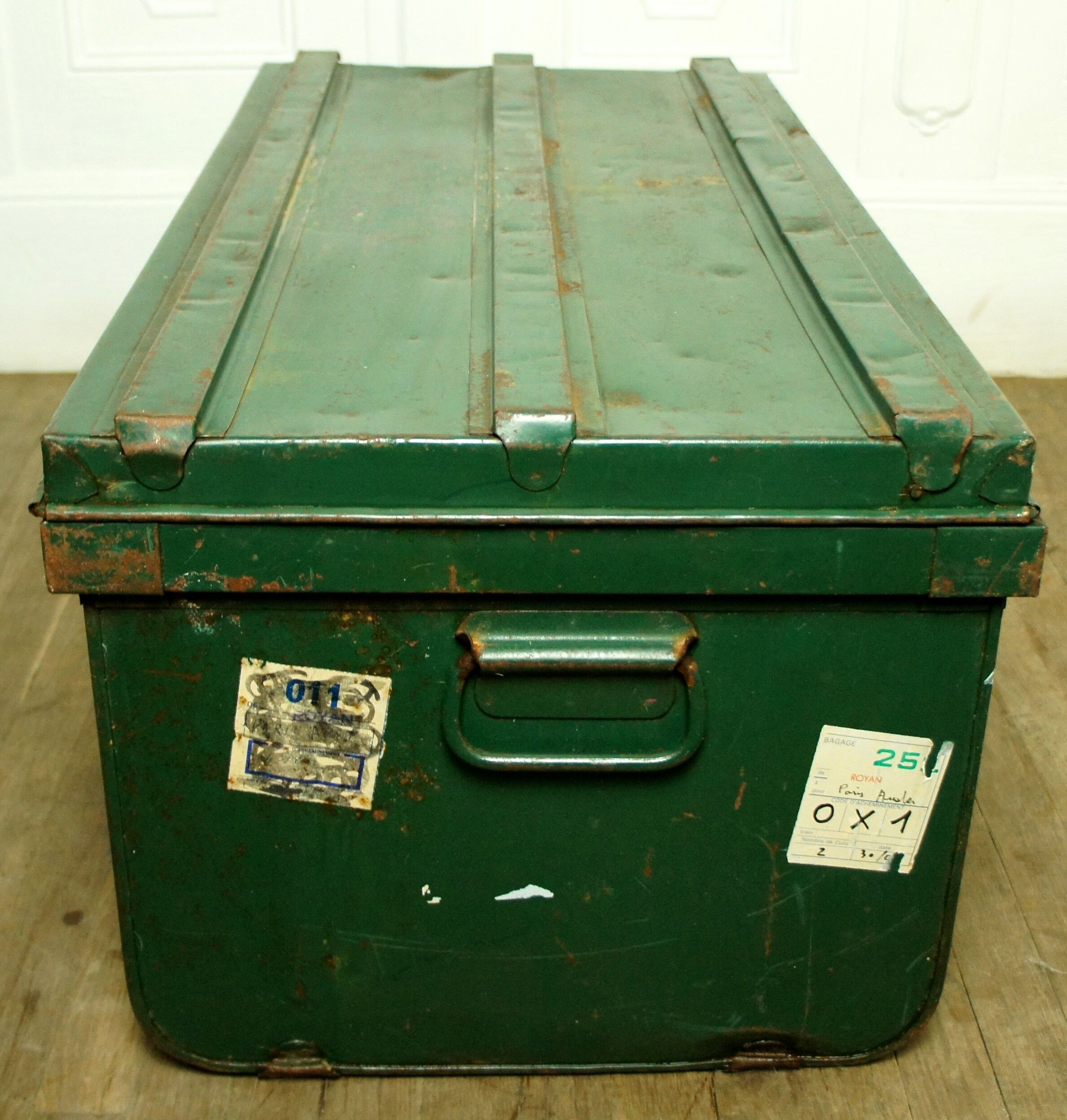 Military metal storage box