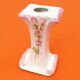 Soliflore vase alphabet letter i ceramic with floral decoration
