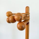 Pine coat rack attributed to Reiner Daumiller, 1970s/1980s