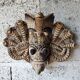 Ancient Balinese mask in carved wood – Protective Naga – Sculpture a