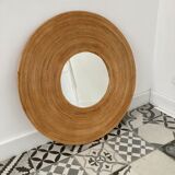 Wicker mirror