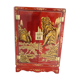 Chinese furniture 2 doors lacquered red and gold leaf decorations