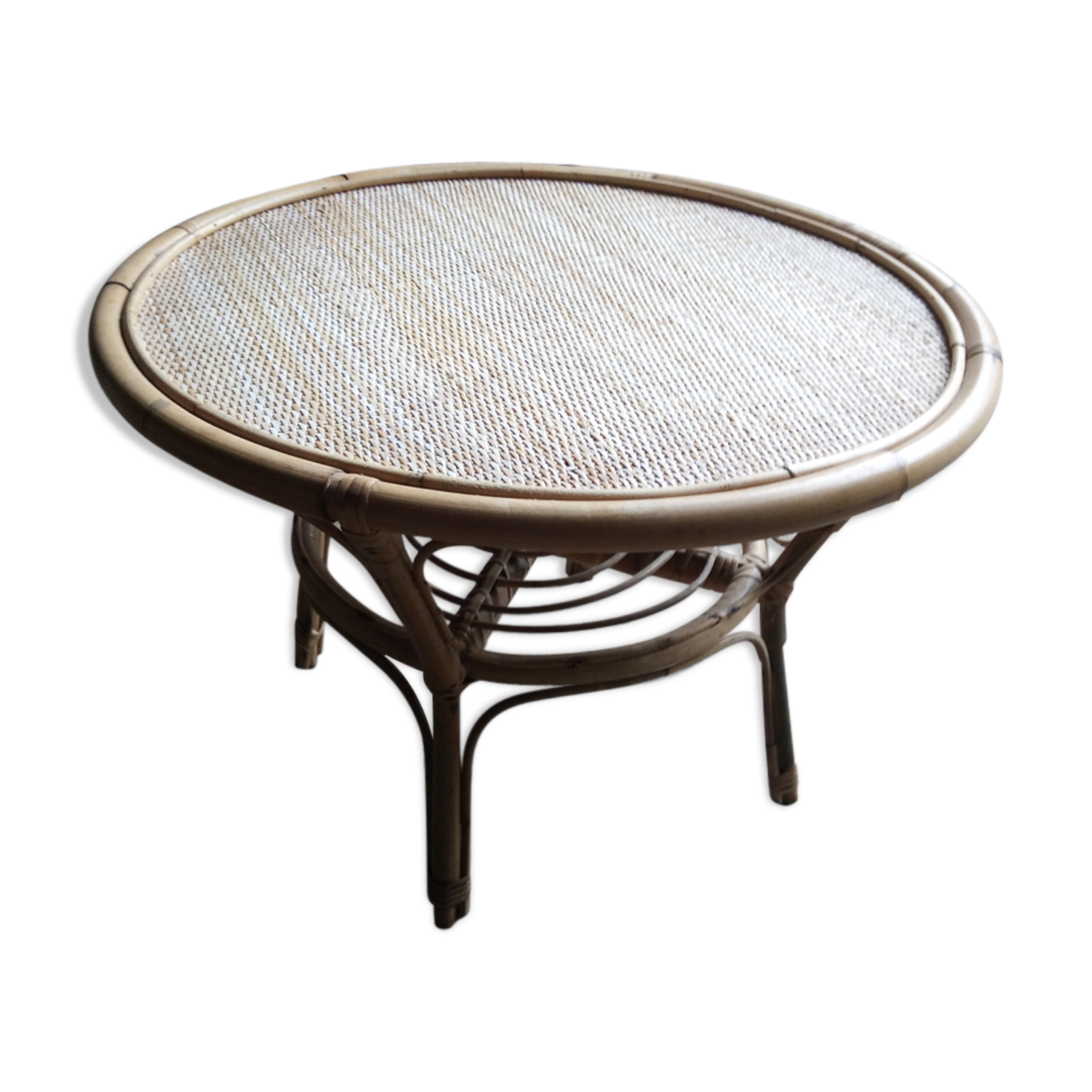 Rattan coffee table