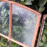 Industrial arched metal windows L73xH110 19th century glass roof