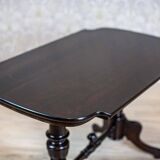 19th Century European Eclectic Walnut Living Room Table in Black, 1890s