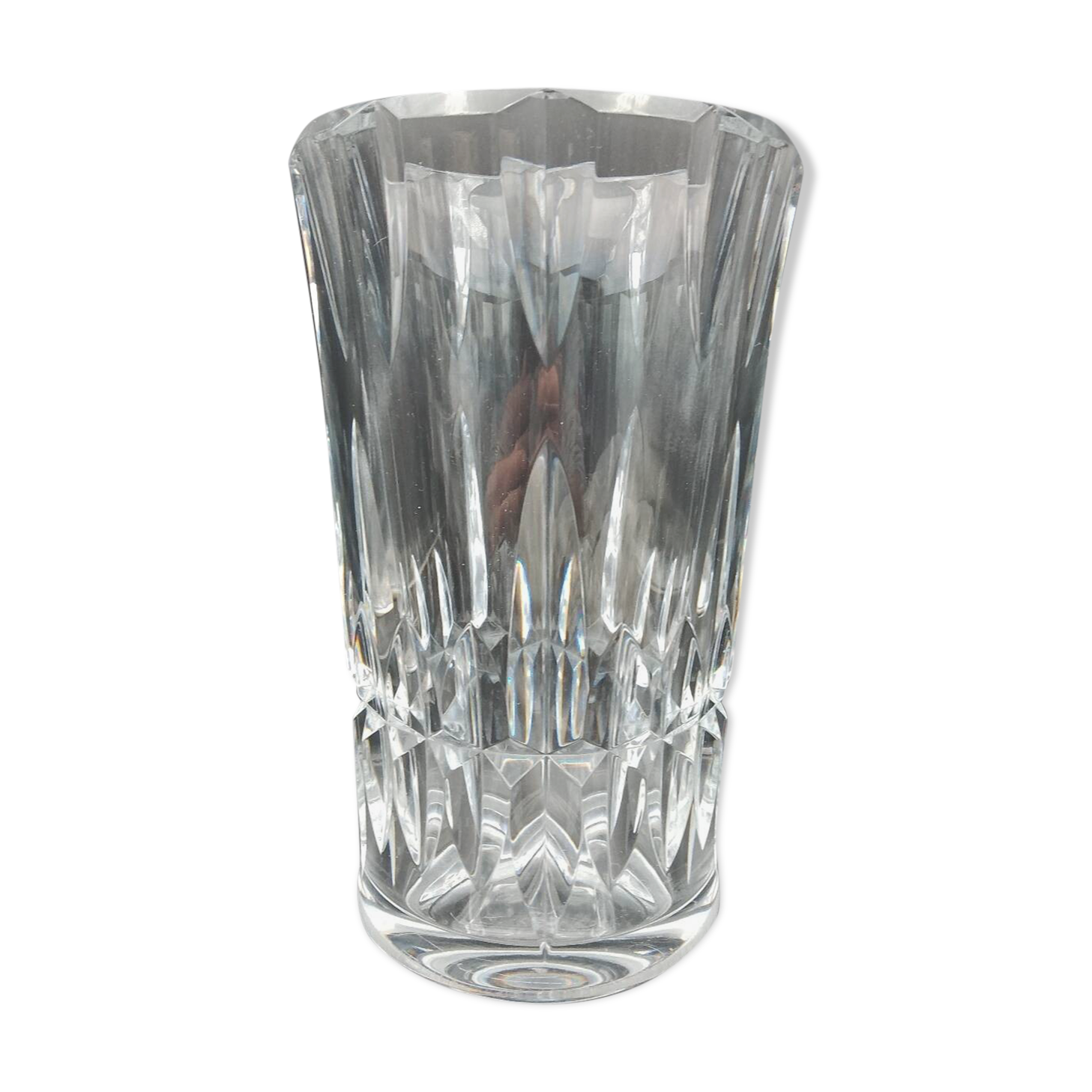 Cut crystal vase signed Baccarat, 1970s 4.3kg