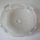 Old lampshade suspension Art Deco retro vintage deco glass luminaire