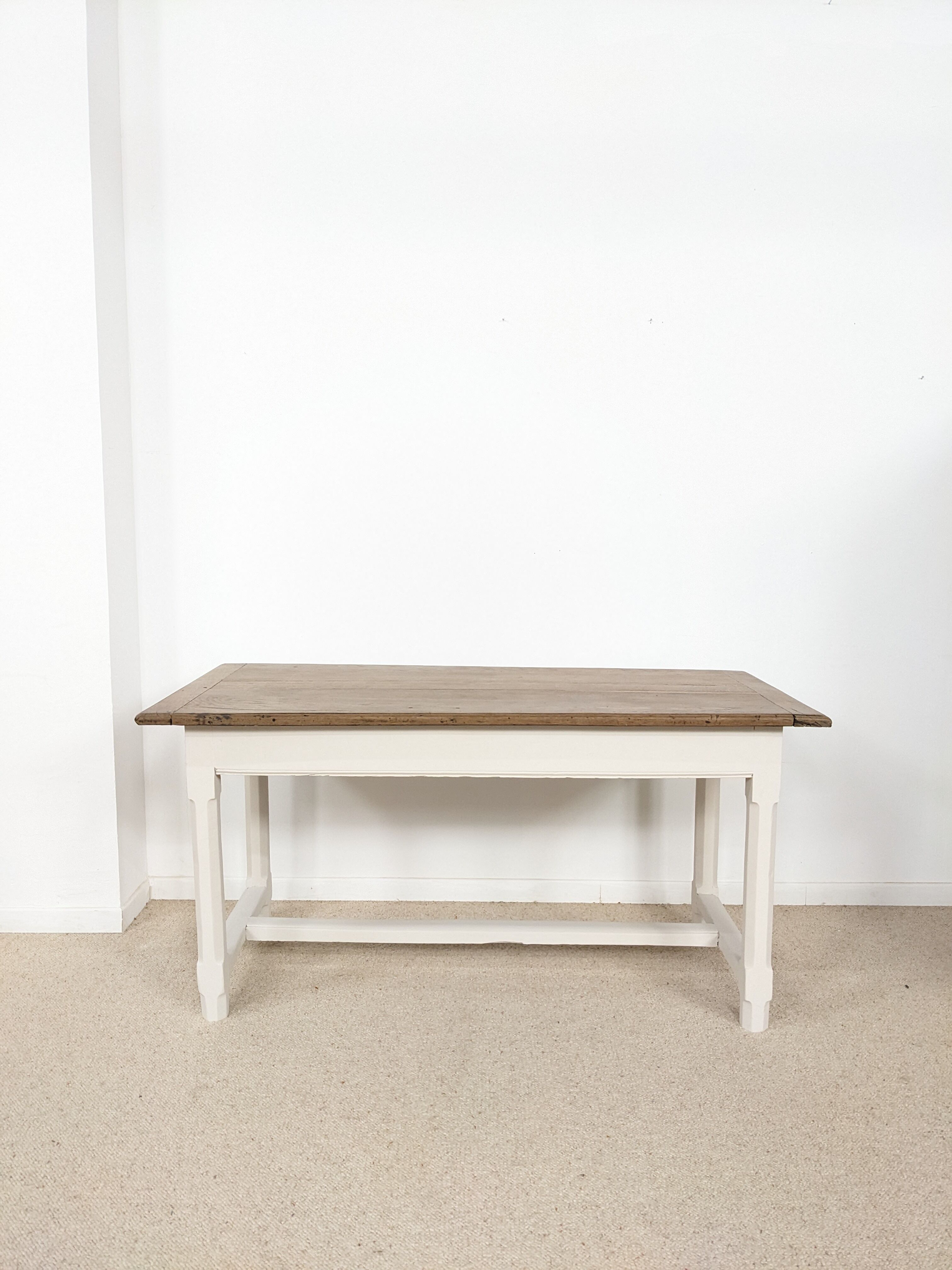 Solid wood farmhouse table