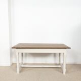 Solid wood farmhouse table