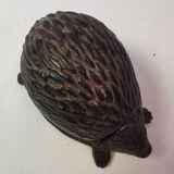 Vintage cast iron key/jewelry storage box. hedgehog shape