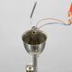 Art Deco chrome and glass chandelier, Czechoslovakia, 1930s