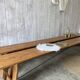 Pair of antique farm benches