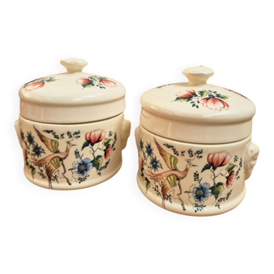Pots porcelaine Sarreguemines