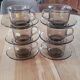 6 cups and saucers in Arcoroc BP glass