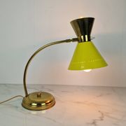 Brass Table Lamp Attributed to Hala Zeist, Netherlands, 1950s