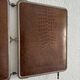 Vintage 1930s triptych barber mirror crocodile crystal - 30x69 cm