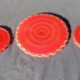 Set of trivets and two coasters Vallauris Grandjean-Jourdan 50-60s