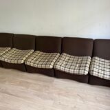 Lot 6 fauteuils tissu en polystyrène rigide année 50/60