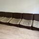Lot 6 fauteuils tissu en polystyrène rigide année 50/60