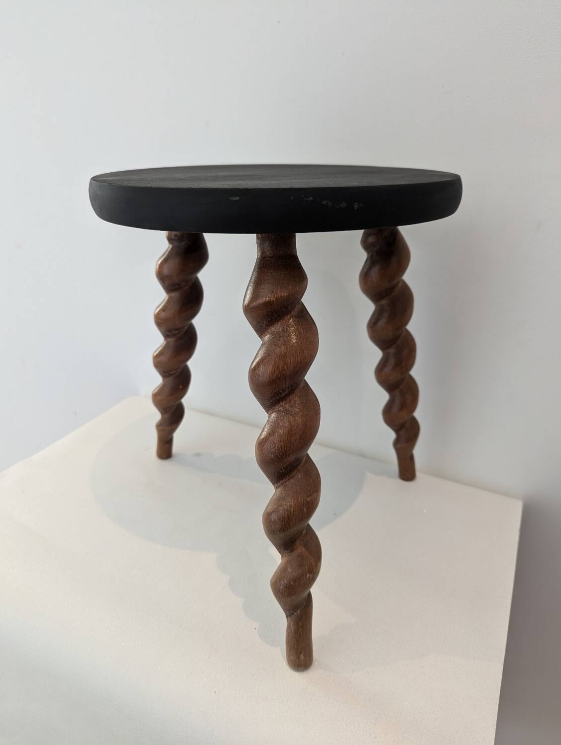 Wooden tripod stool