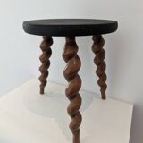 Wooden tripod stool