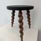Tabouret tripode bois