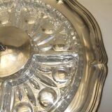 Table service silver metal crystal art deco top