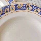 7 Old Longwy plates