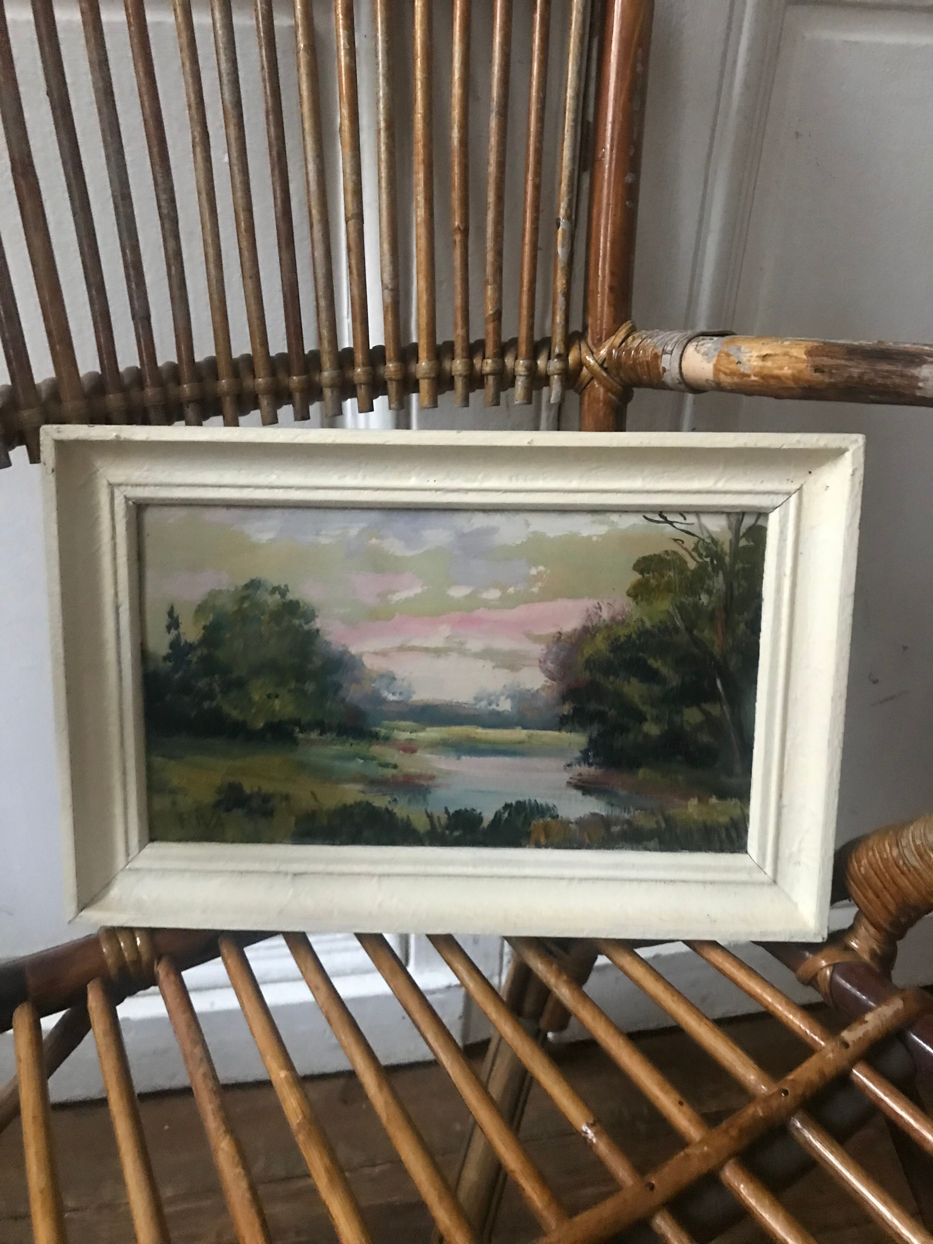 Ancient landscape oil