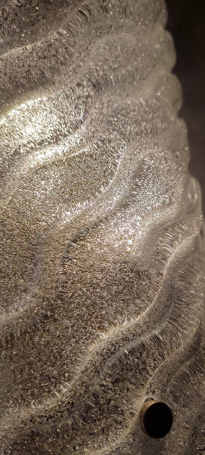 Murano glass wall lamp. Italy, 1980s.