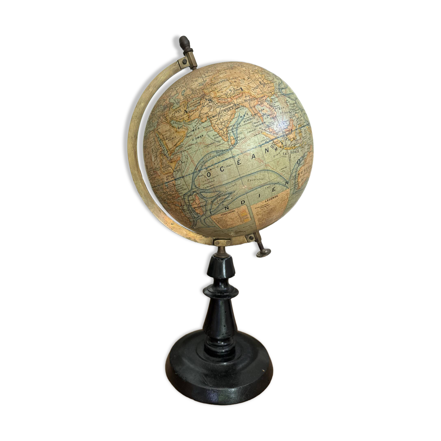 Antique Globe Forest 1920