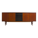 Minimalist sideboard in warm teak by Van Pelt, Belgium 1960s