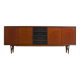 Minimalist sideboard in warm teak by Van Pelt, Belgium 1960s