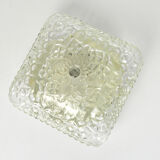 1970s modern glass plafond HP Leuchten, Germany