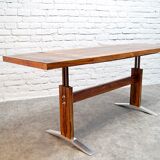 Vintage adjustable rosewood dining or coffee table from K&G, 1960s