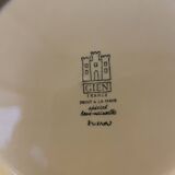 6 Gien earthenware dinner plates, Fuego pattern