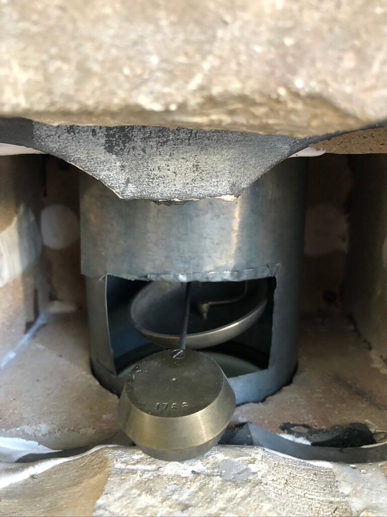 Black marble fireplace pendulum