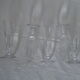 5 flutes champagne Louis Philippe model caton St Louis - gondola Baccarat glass old crystal