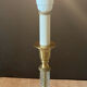 Glass and gilded metal lamp foot Laura Ashley
