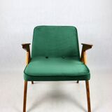 Green Bunny Armchair by Józef Chierowski, 1970s
