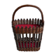 Hand-woven wooden bottle locker, bamboo and wicker
