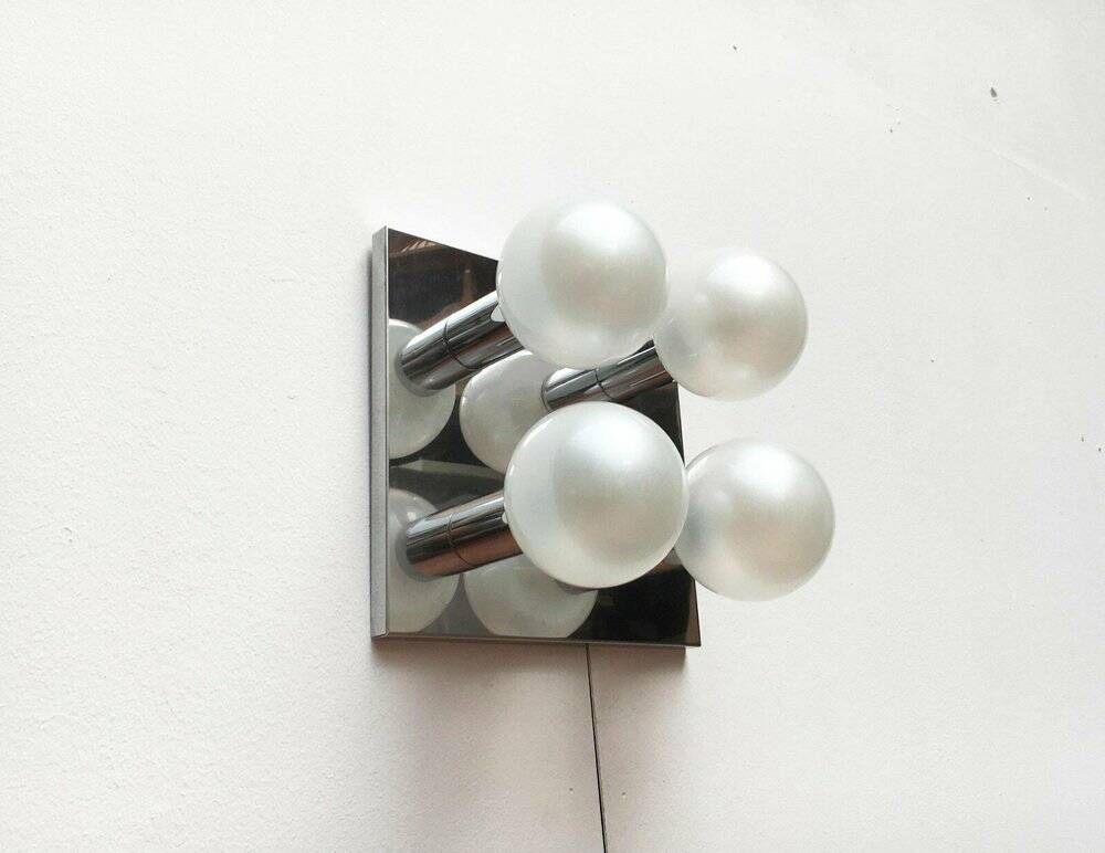 Vintage Space Age ceiling lamp by Motoko Ishii for Staff, 1970s.