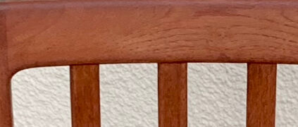 Pair of Scandinavian teak and velvet chairs 1960