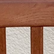 Pair of Scandinavian teak and velvet chairs from the 1960s.