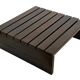 Vintage slatted coffee table design Wenge solid 70s minimalist