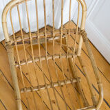 Rocking flesh child rattan