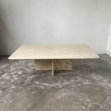 Travertine coffee table, Italy, 1980s