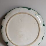 Plate in old barbotine with lobster