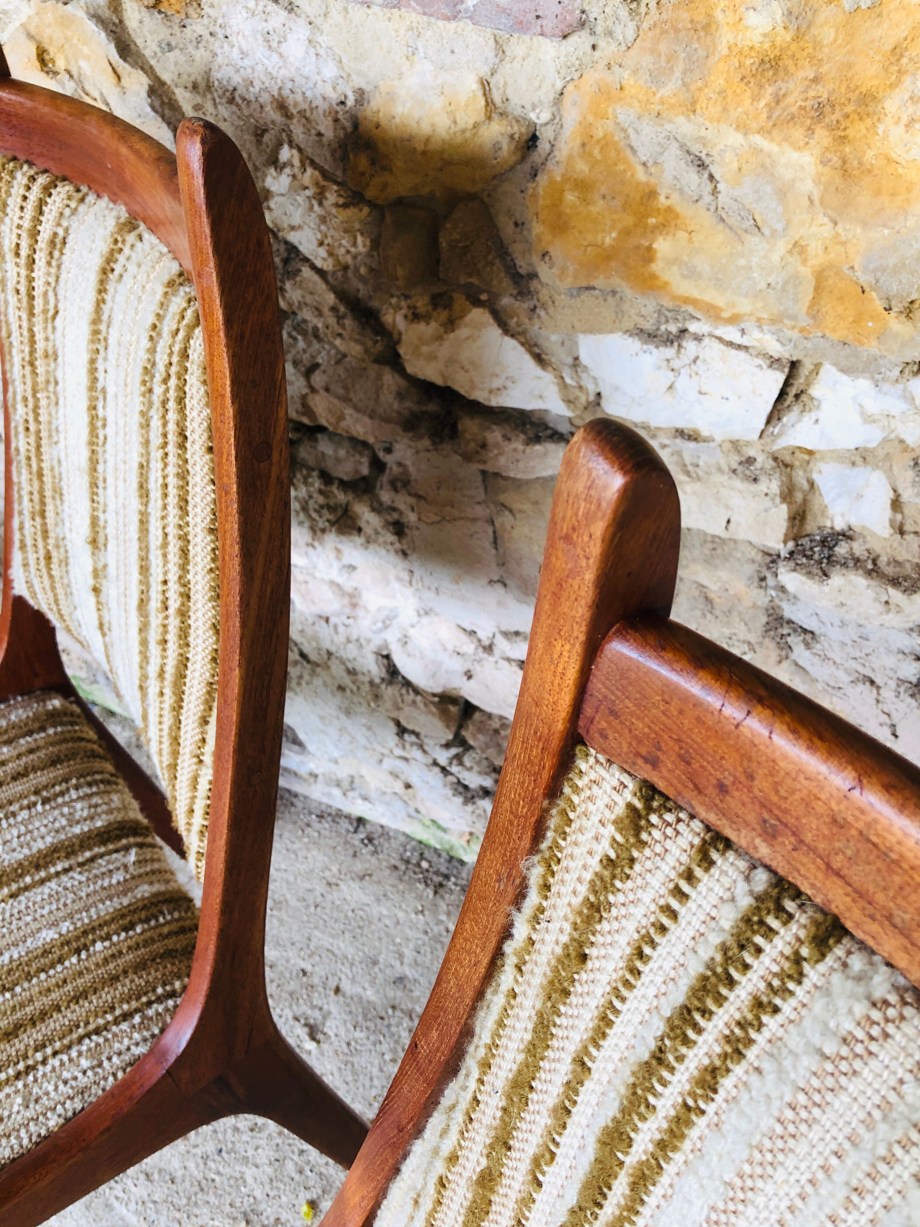Set of 4 vintage teak chairs by R Huber-Co, circa 60's